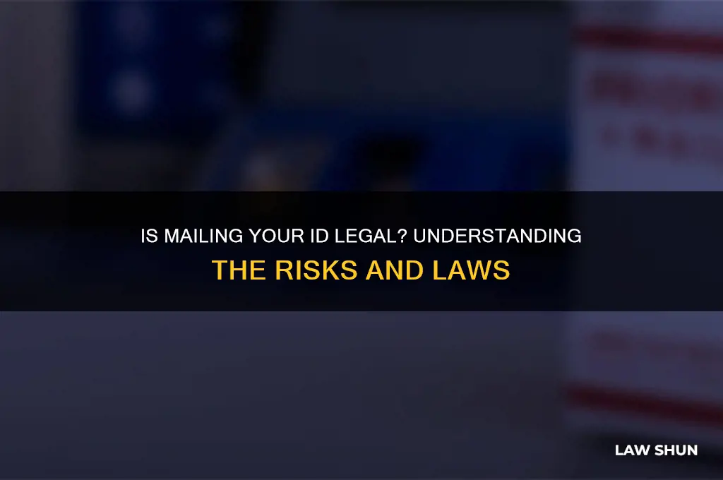 is it against the law to send id by mail