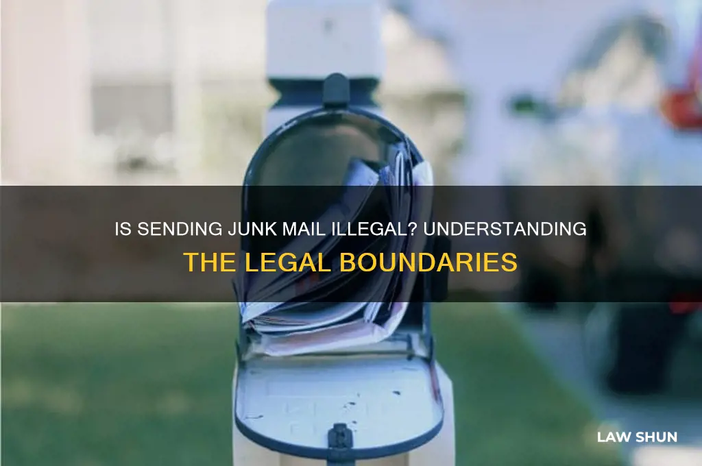 is it against the law to send someone junk mail
