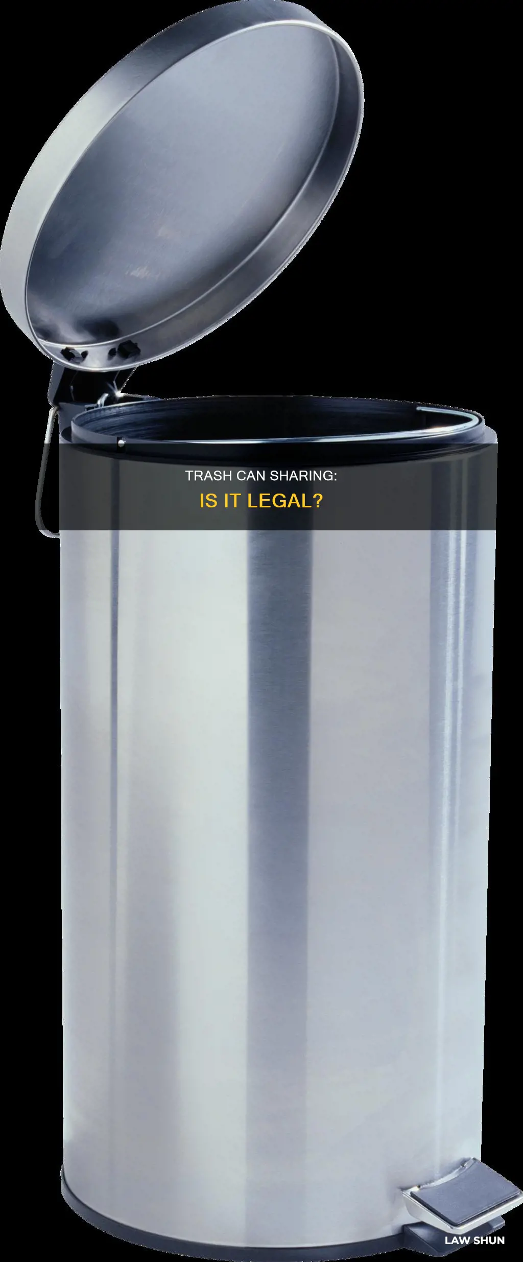is it against the law to share trash cans