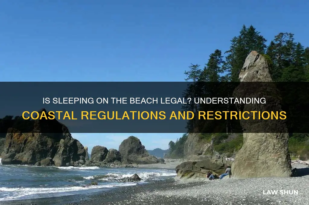 is it against the law to sleep on the beach