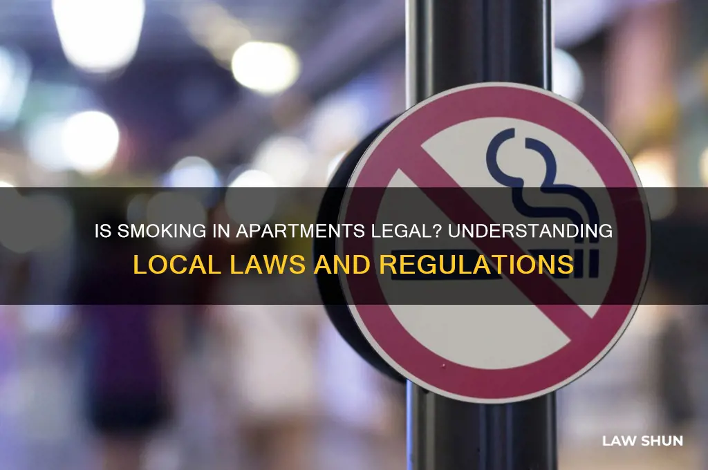 is it against the law to smoke in an apartment