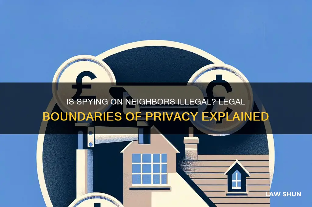 is it against the law to spy on your neighbors
