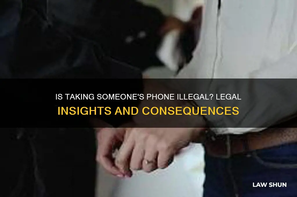 is it against the law to take someone