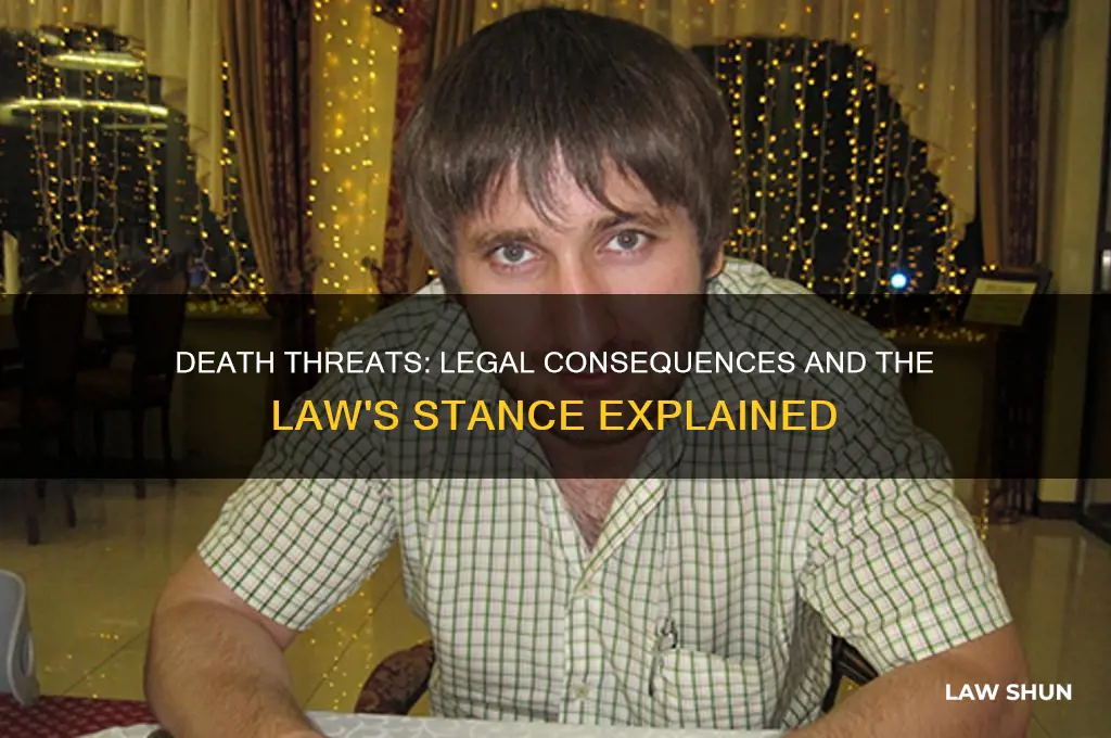 is it against the law to threaten someone with death