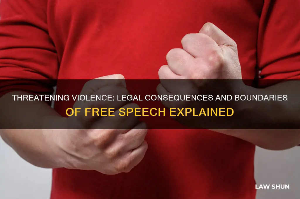 is it against the law to threaten someone with violence