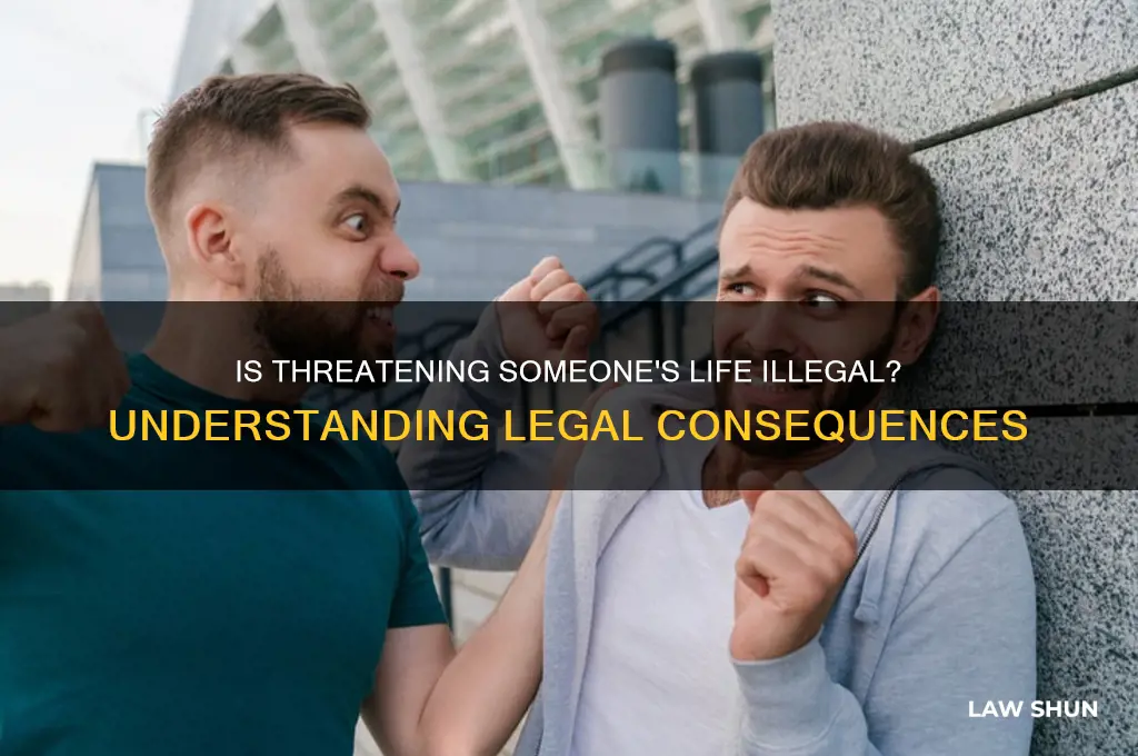 is it against the law to threaten someone