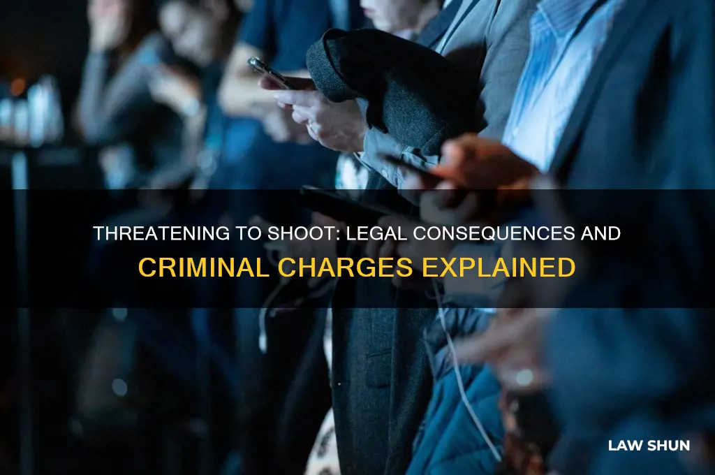 is it against the law to threaten to shoot someone