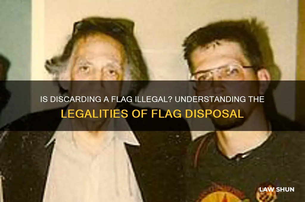 is it against the law to throw away a flag