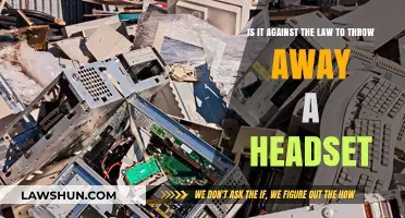 Is Discarding a Headset Illegal? Legal Insights on E-Waste Disposal