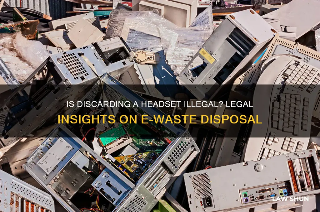 is it against the law to throw away a headset