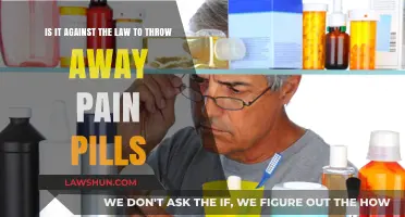 Is Discarding Pain Pills Legal? Understanding the Law and Risks