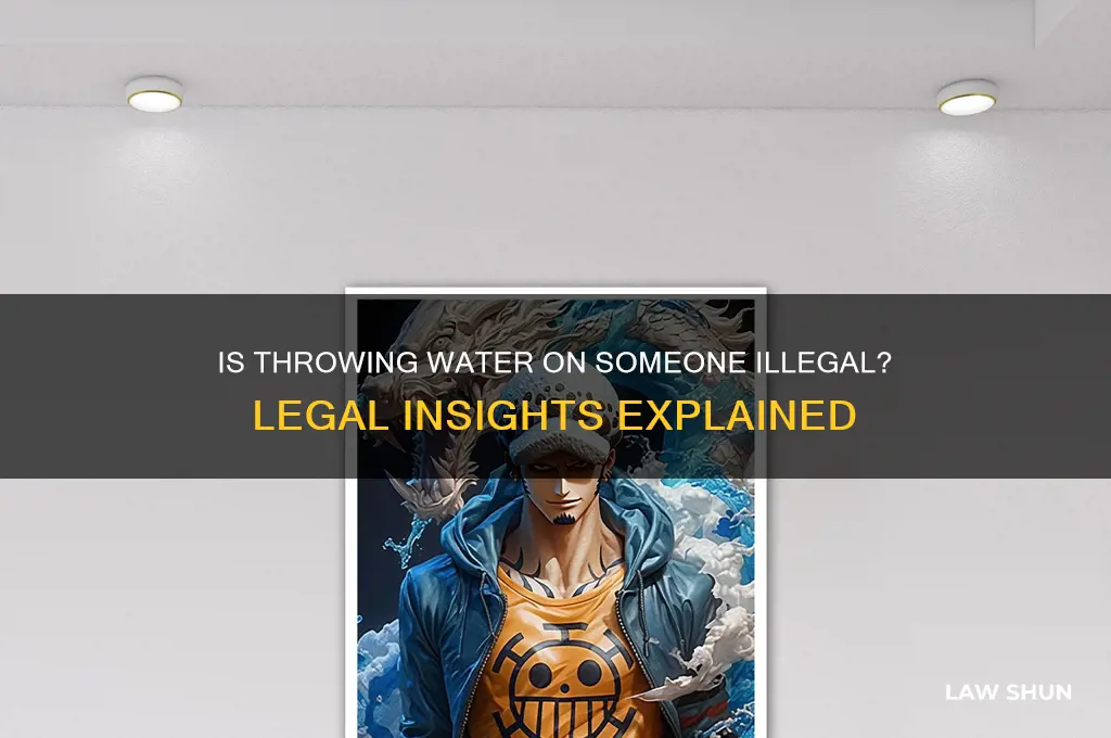 is it against the law to throw water on someone