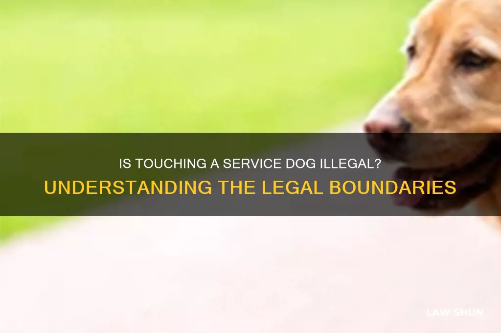 is it against the law to touch a service dog