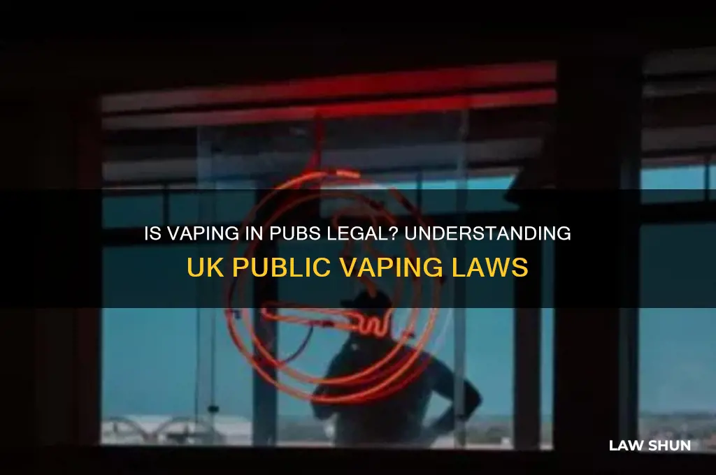 is it against the law to vape in a pub