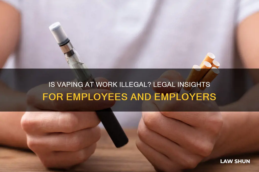is it against the law to vape in a workplace