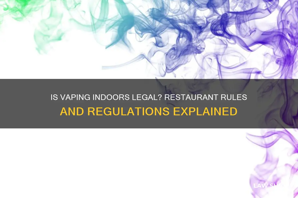 is it against the law to vape inside a restaurant