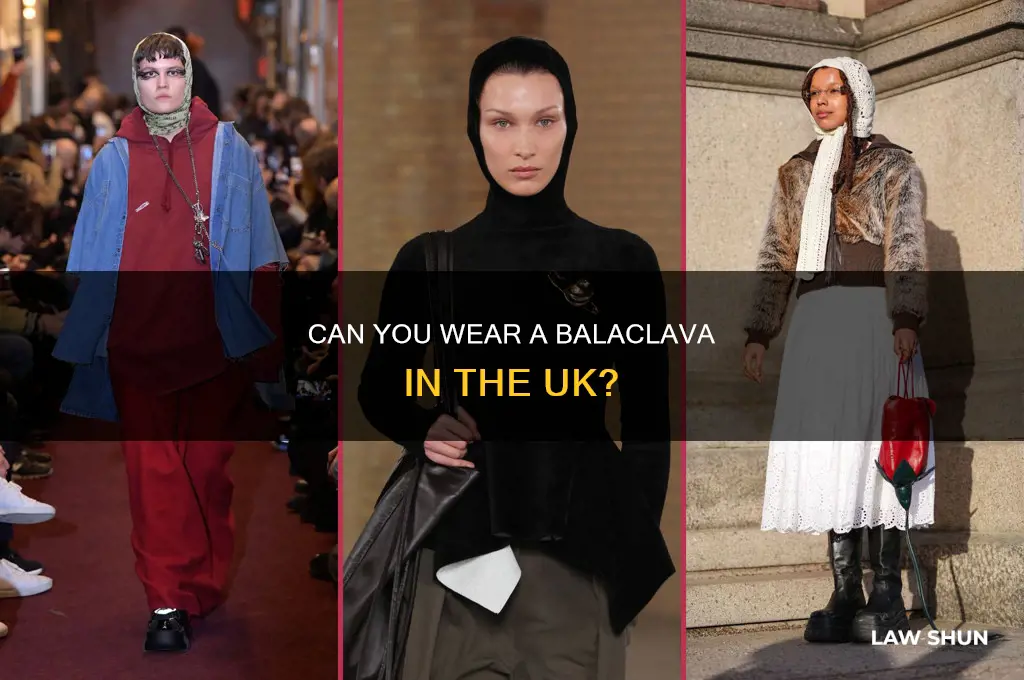 is it against the law to wear a balaclava uk