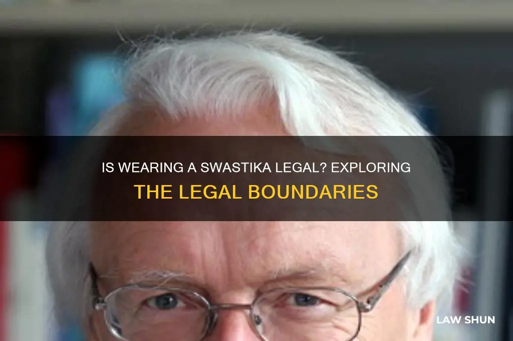 is it against the law to wear a swaztiks