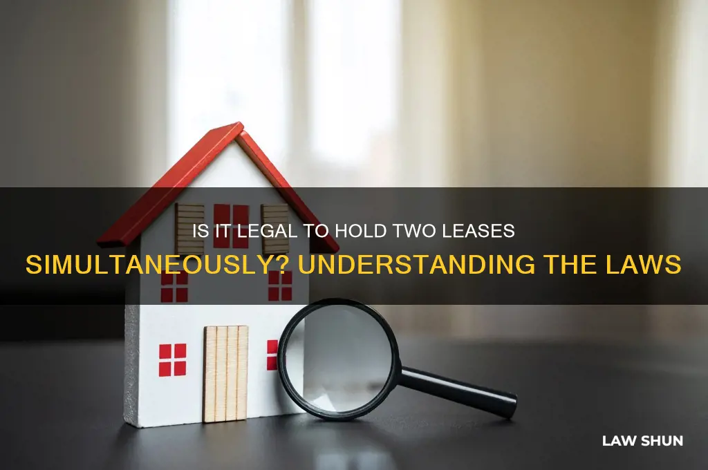 is it against the laws to be on 2 leases