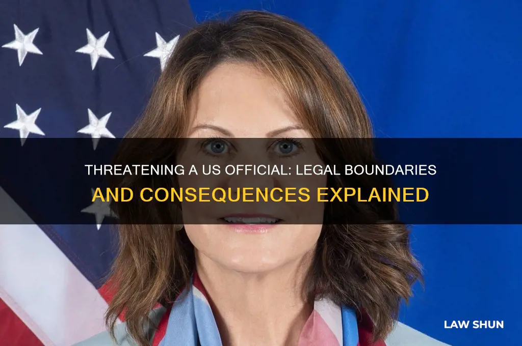 is it against us law to threaten a us a