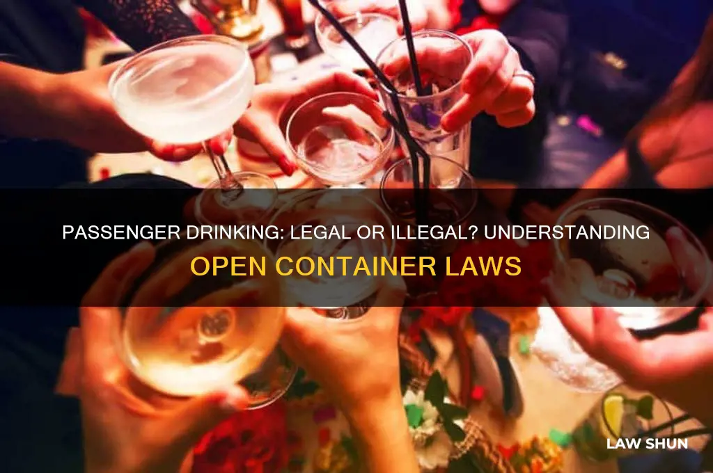 is it againts the law if a pasanger is drinking