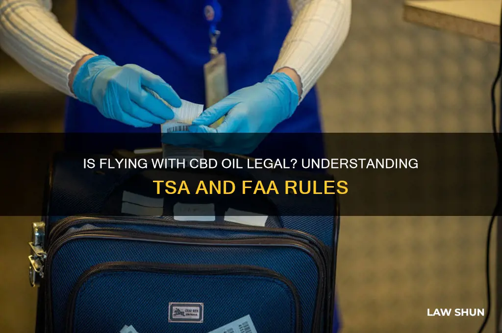 is it agaist the law to fly with cbd oil