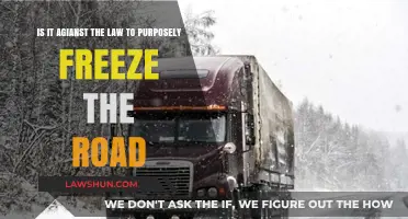 Is Freezing the Road Illegal? Understanding the Legal Consequences