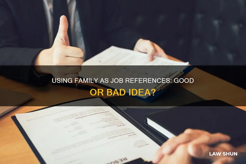 is it appropriate to list brother-in-law as job reference