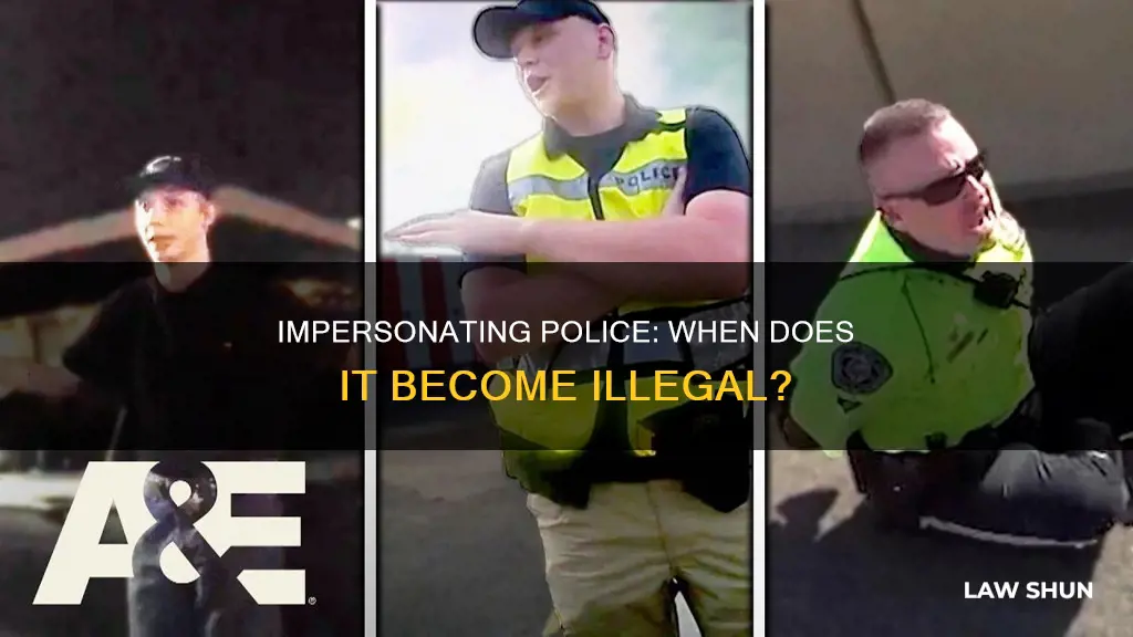 is it breaking the law to impersonate a police officer