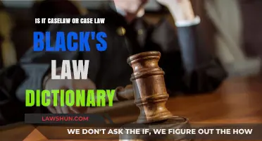 Caselaw vs Case Law: Black's Law Dictionary