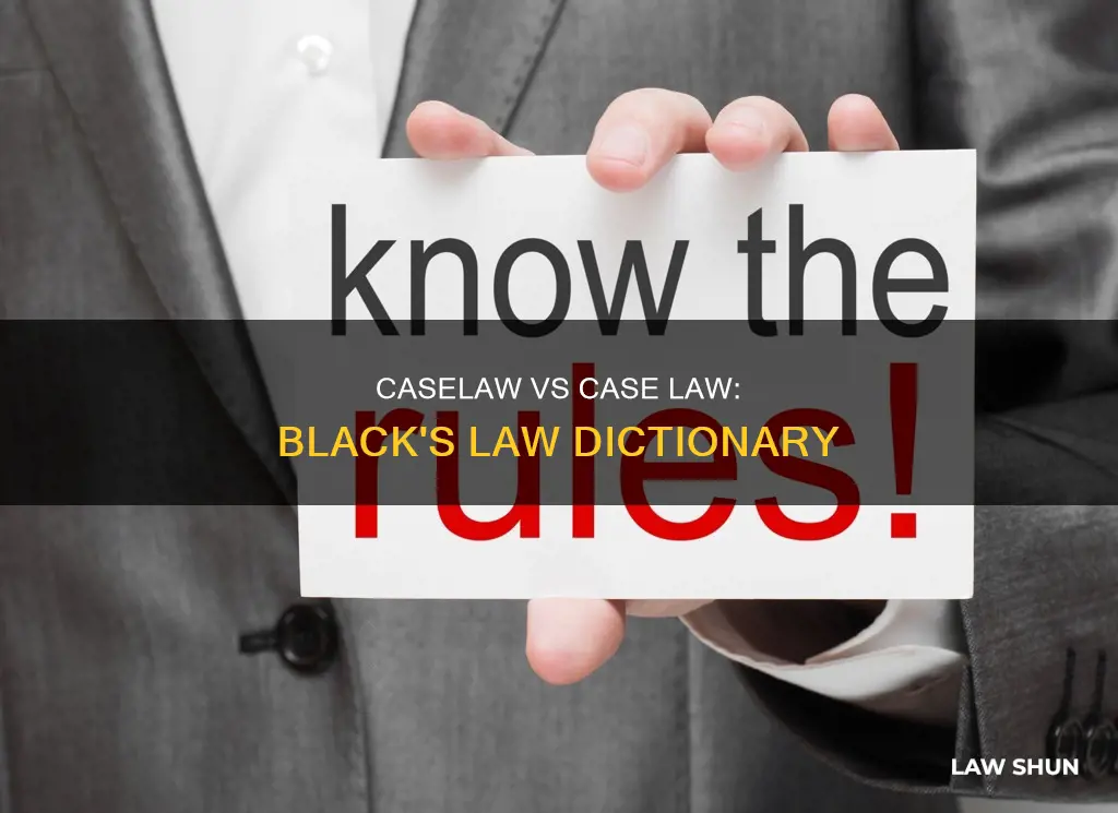 is it caselaw or case law black