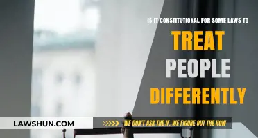 Exploring Constitutional Equality: Treating People Differently?