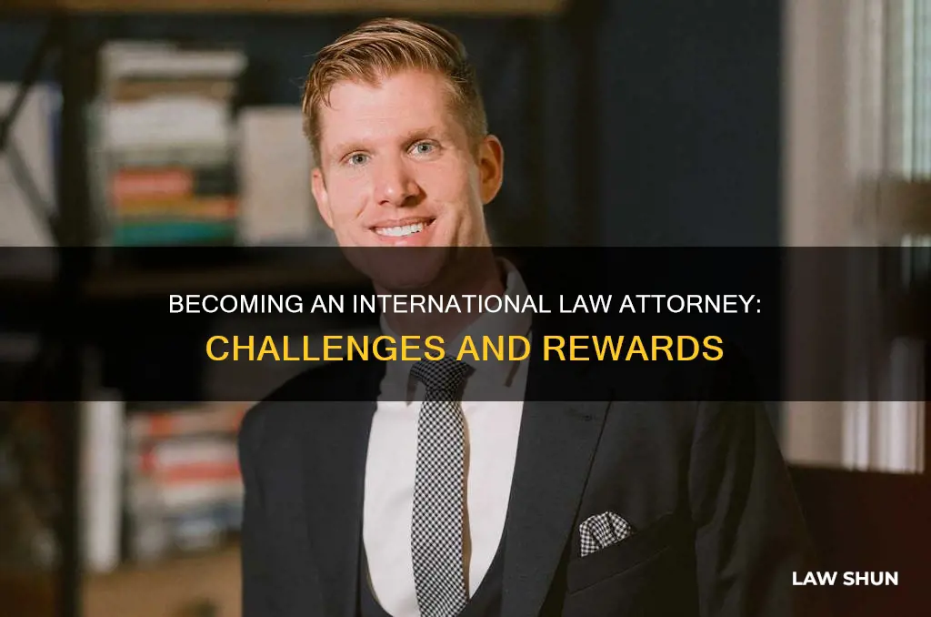 is it hard to become an international law attorney