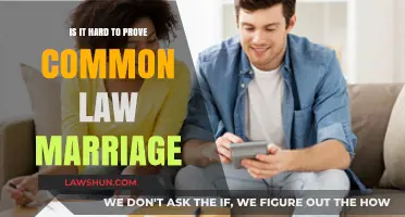 Challenges of Proving a Common Law Marriage