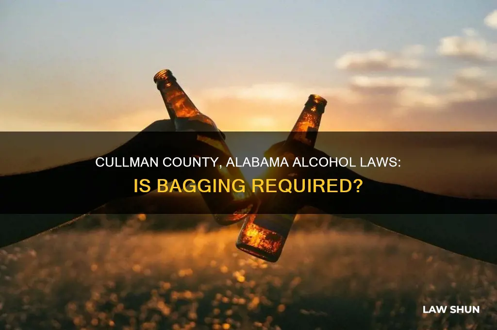 is it law in cullman county alabama to bag alcohol