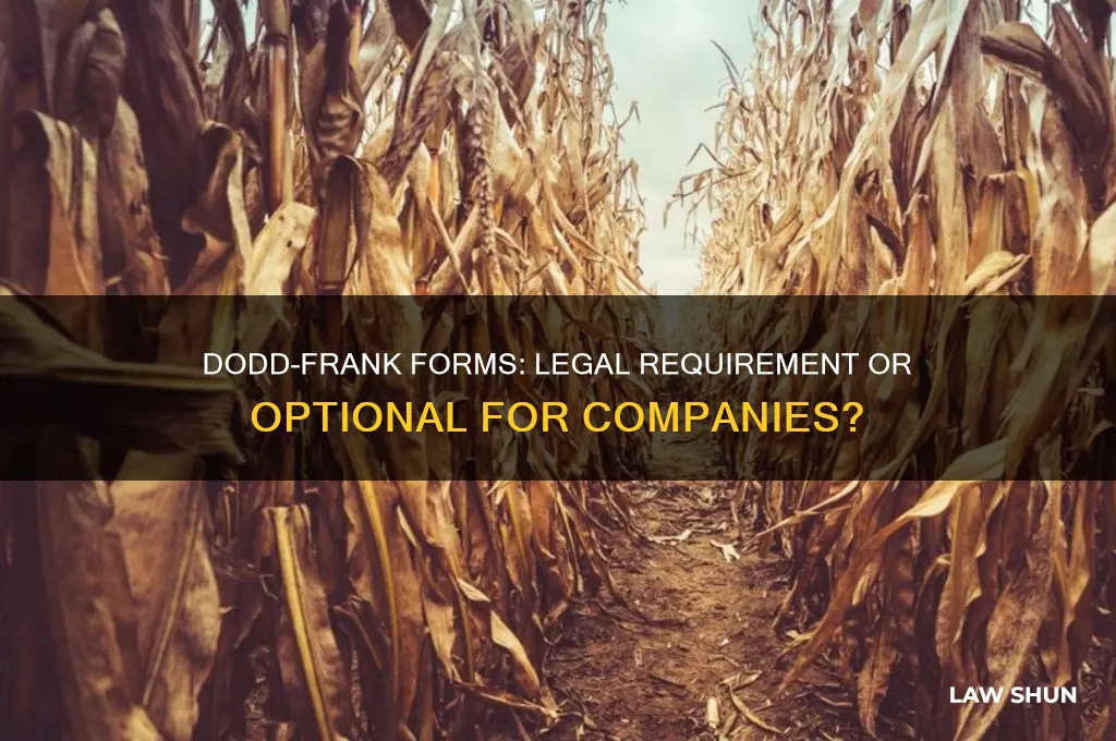 is it law that companies send out dodd frank forms