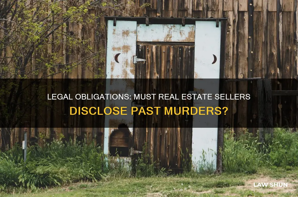 is it law to disclose a murder in real estate