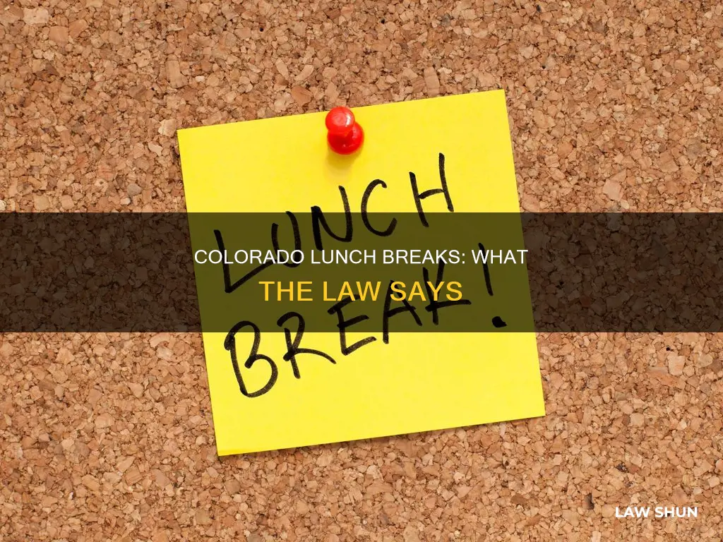 is it law to give lunch breaks colorado