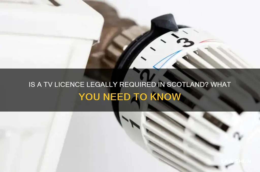 is it law to have a tv licence in scotland