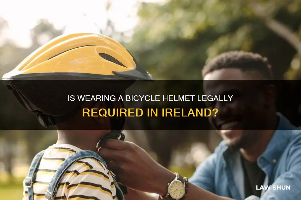 is it law to wear a bicycle helmet in ireland