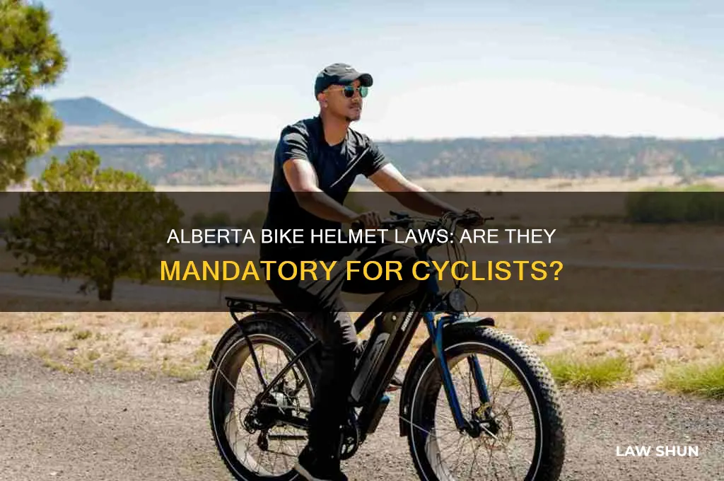 is it law to wear a bike helmet in alberta