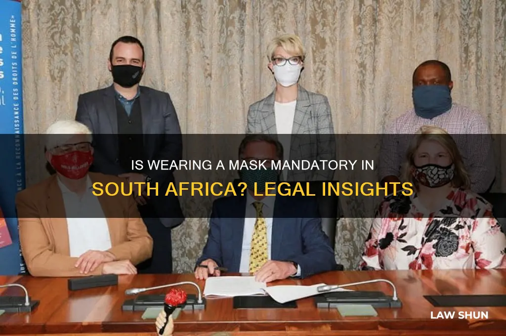 is it law to wear a mask in south africa