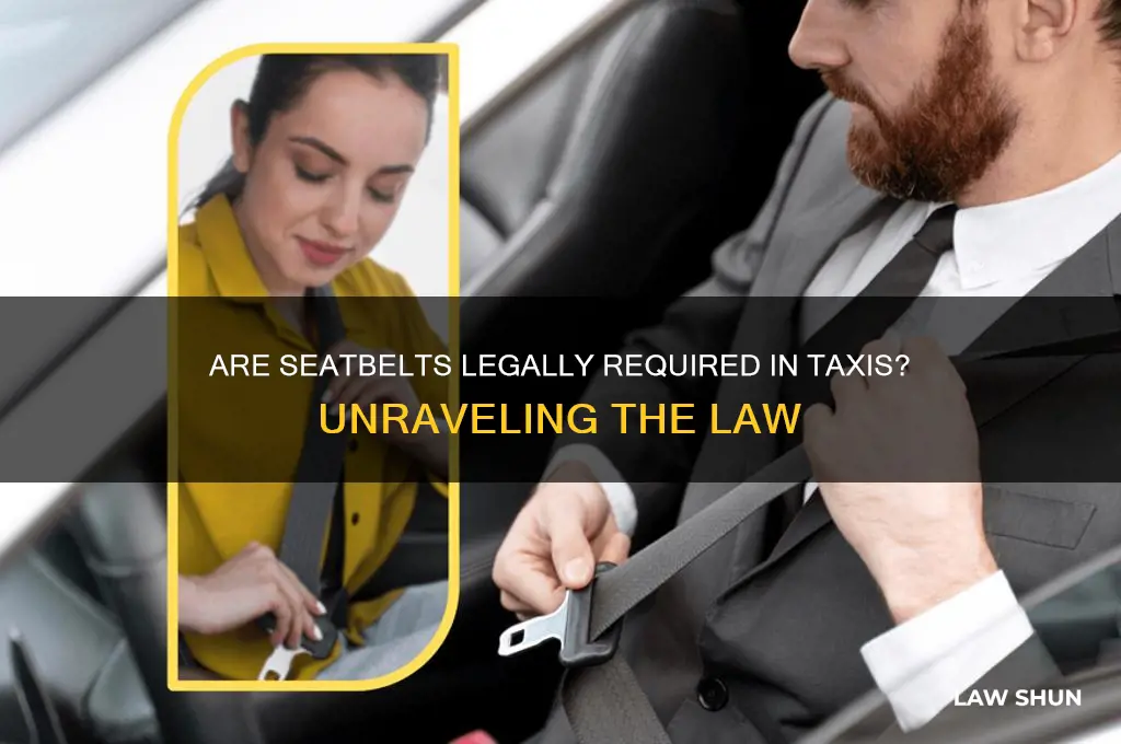 is it law you wear seatbelts in a cab