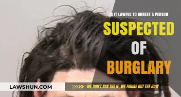 Is Arresting Burglary Suspects Legal? Understanding the Law and Rights