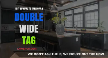 Is Removing a Double Wide Tag Legal? Understanding the Law