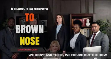 Is Encouraging Employees to 'Brown Nose' Legal? Exploring Workplace Ethics