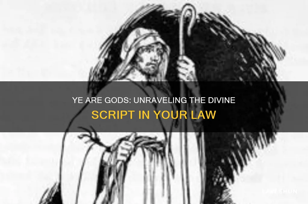 is it not written in your law ye are gods