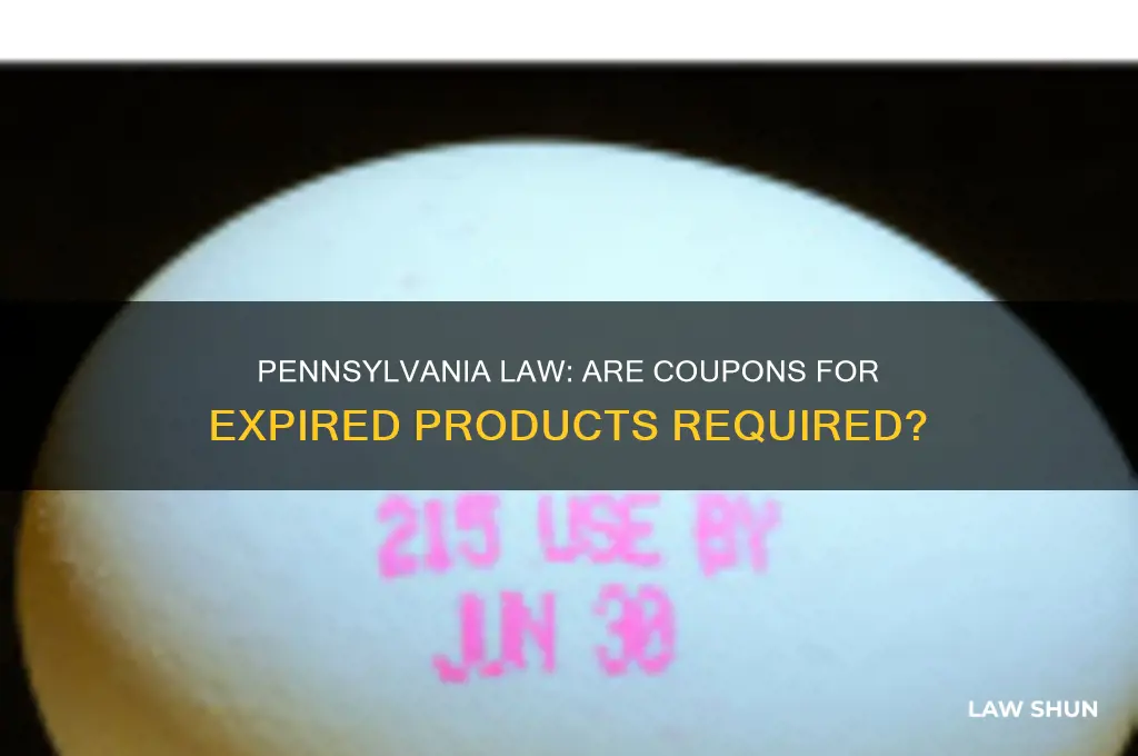 is it pennsylvania law to give coupons for expired products