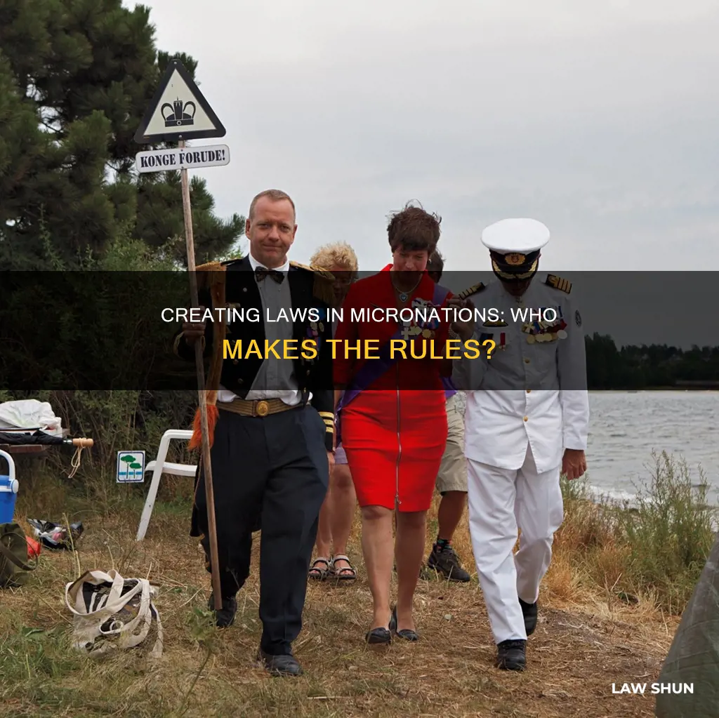 is it possible to create your own laws micronations