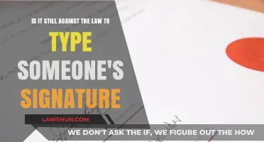 Is Typing Someone's Signature Still Illegal? Legal Insights Explained